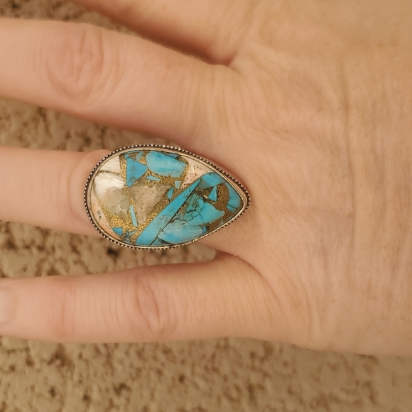 New Spiny Oyster 925 Silver Ring. - Picture 2 of 13